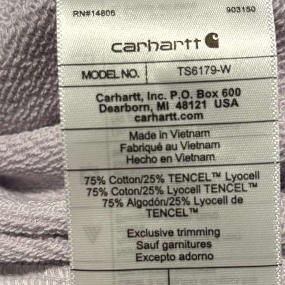 Carhartt Relaxed Fit Midweight French Terry crewneck,soft pullover sweatshirt - Picture 9 of 10
